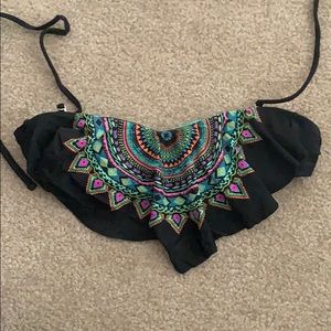 Bandeau Bikini Top with removable straps